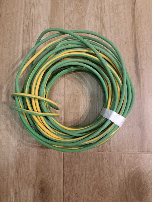 Cabo elétrico multifilar Classe 2 – 16 mm² Verde/Amarelo (semi-novo)