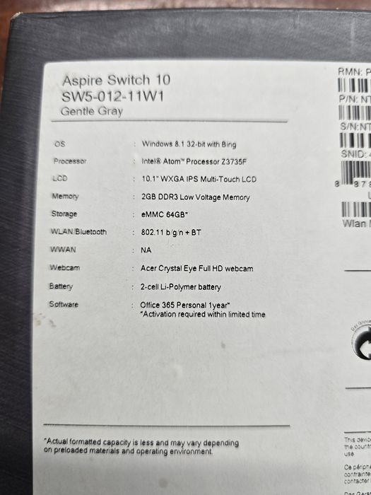 Acer Aspire Switch 10