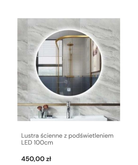 Lustra okrągłe łazienkowe podświetlane led