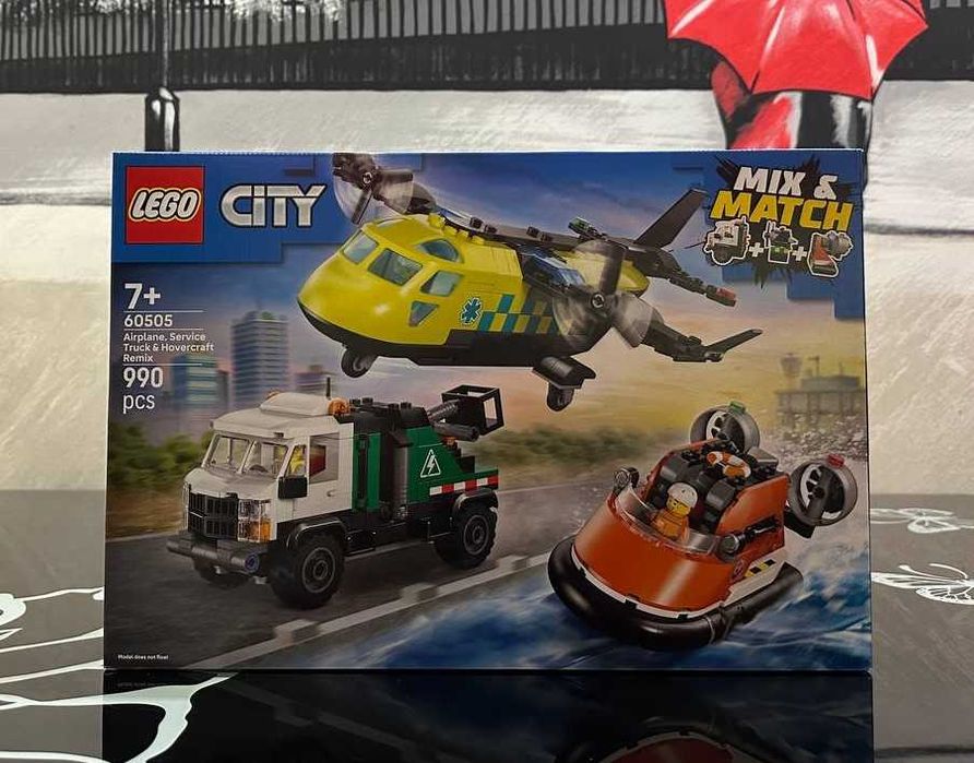 Конструктор LEGO City 60505 Ремікс літака, вантажівки і судна