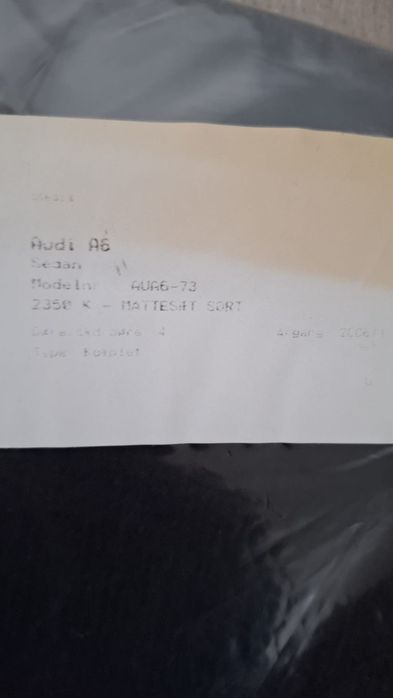 Dywaniki Welur Audi A6 C6 Komplet Nowe