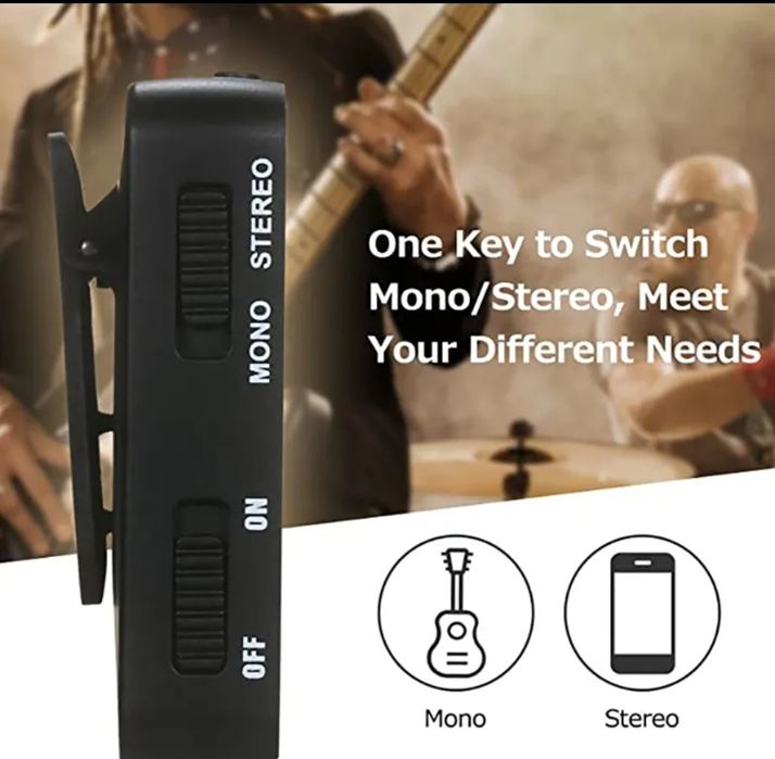 Monitor fone de ouvido / transmissor de guitarra sem fio + in ears KZ63824735549443123