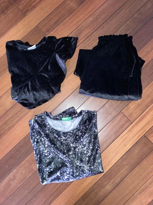 3 peças em veludo 10 Anos