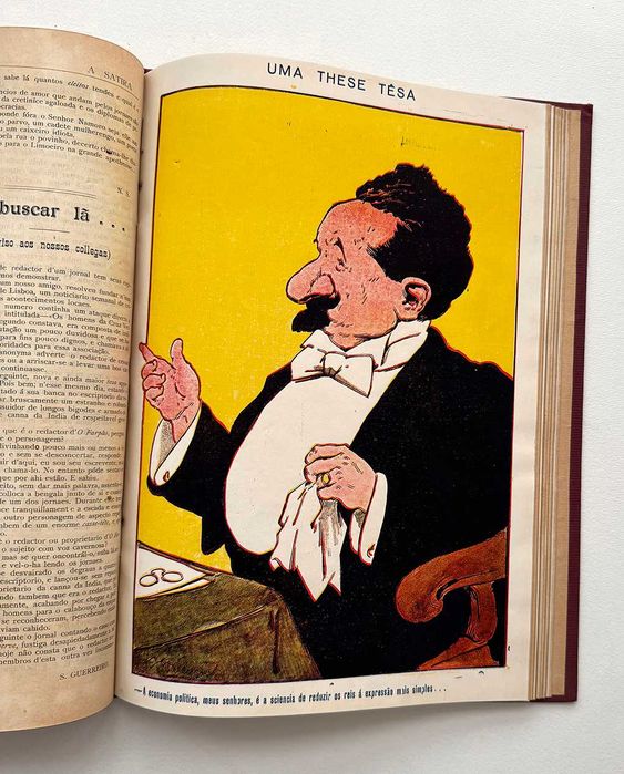1911, A SÁTIRA – Revista humorística de caricaturas. Rara!