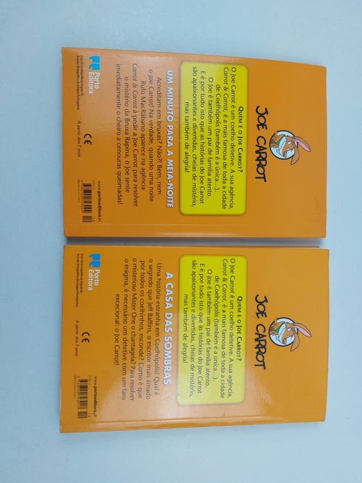 2 livros infantis de Joe Carrot