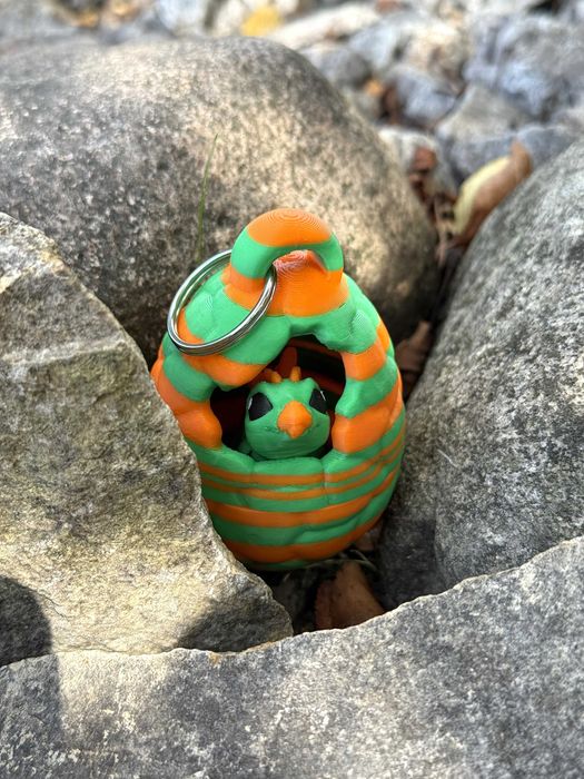 Mini Dinozaur w Jajku – przegubowy, ruchoma figurka, niespodzianka
