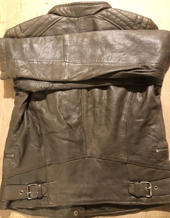 Kurtka skórzana męska Bershka - wiosna i jesień - nowa