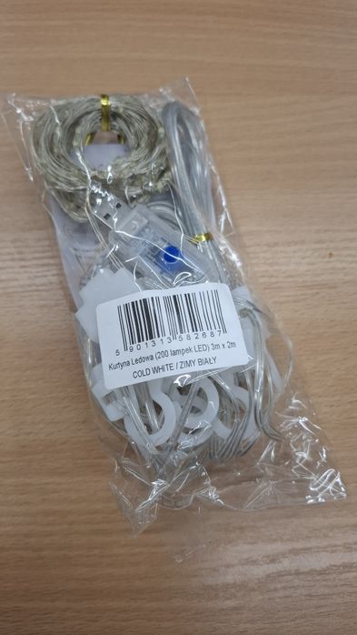 Kurtyna LED 3x2 m lampki 200 światełek girlanda na okno