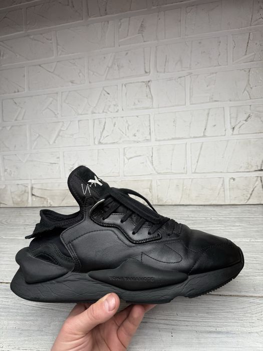 Крутые черные кроссовки yohji yamamoto y-3 kaiwa