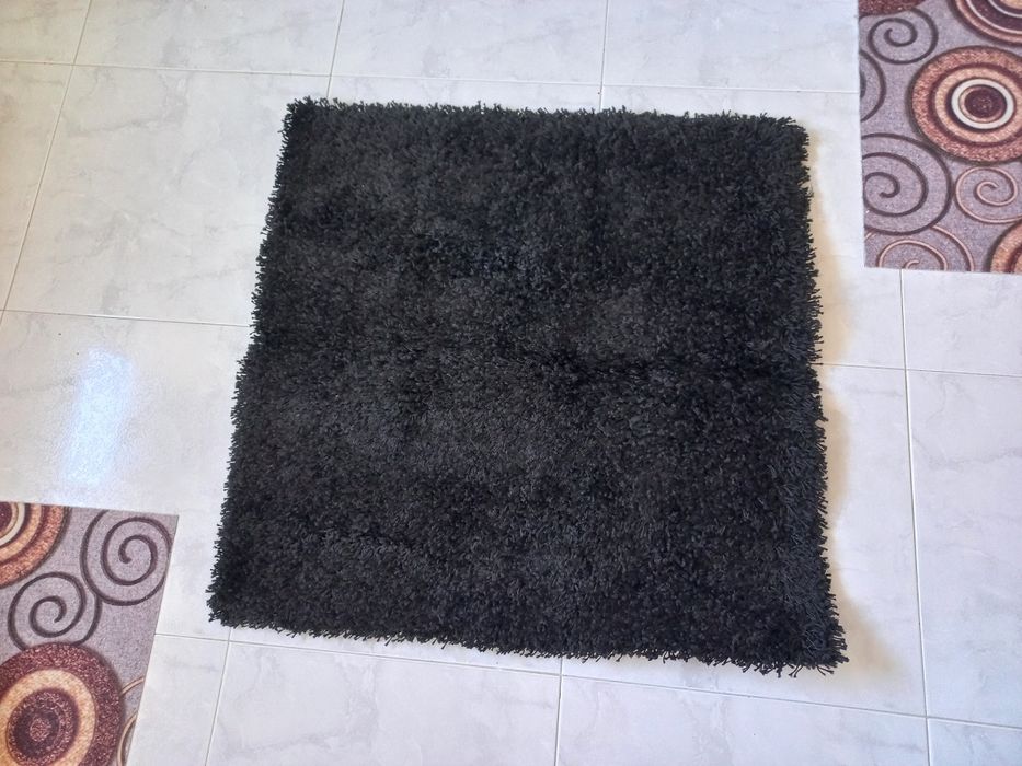 5 Tapetes - preto 80cm x 80cm IKEA