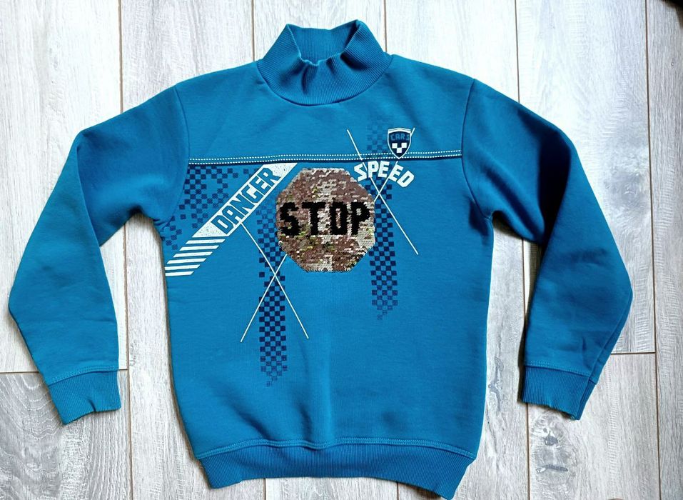 Свитер, мастерка,  кофта на флисе на мальчика 7-10 лет