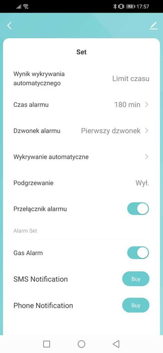 Czujnik gazu zigbee tuya smartlife smarthome