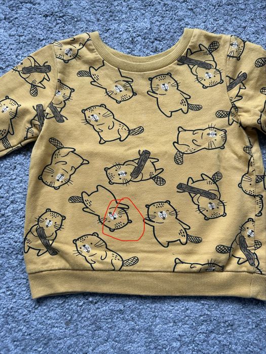 Musztardowy dres w bobry bawełniany 86, Pepco
