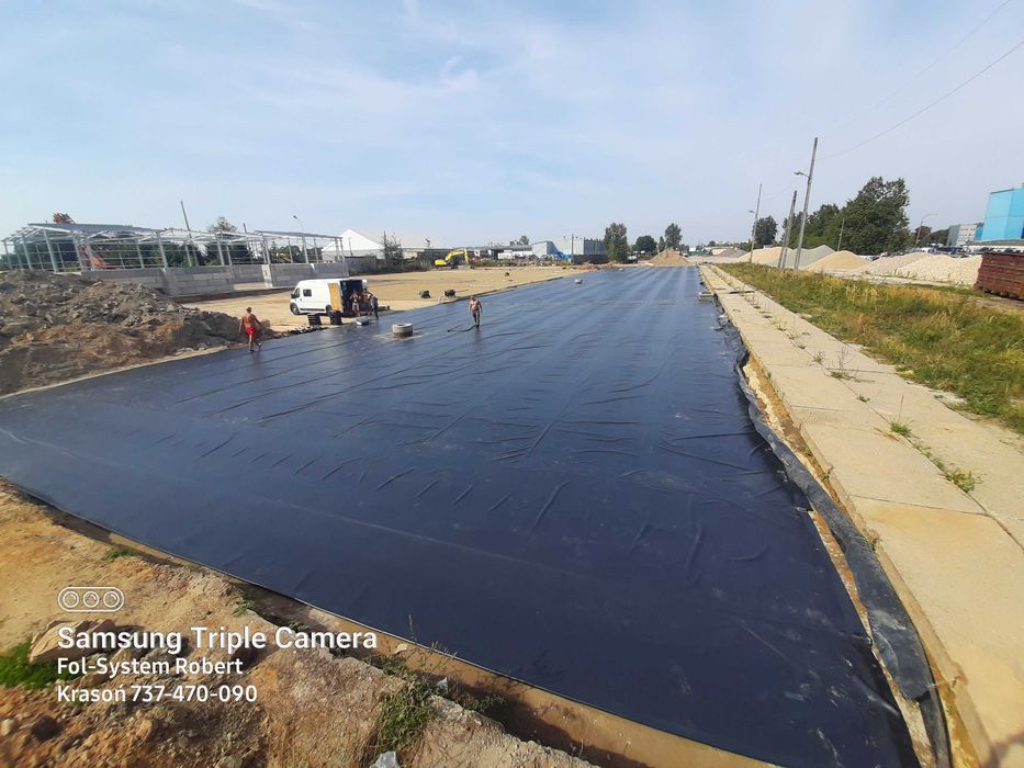 Folia PVC do oczek wodnych stawów Geomembrana gr 1.0mm