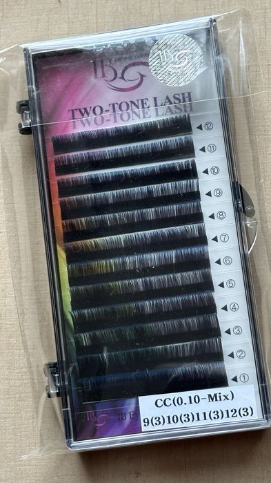 Кольорові вії для нарощування | MIX | розпродаж матеріалів