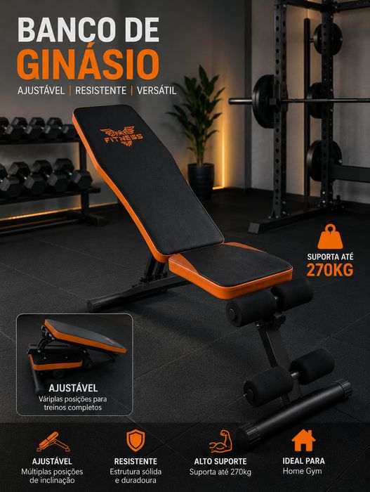Banco ajustável musculação