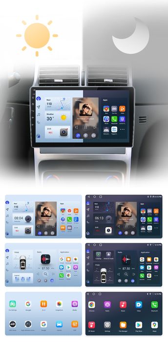 Rádio 9" android Peugeot 307 de 2002 a 2013 CARPLAY WIFI GPS Novo