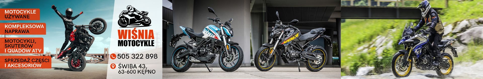 Wiśnia Motocykle top banner