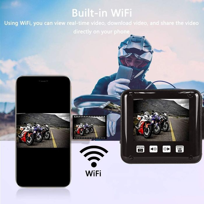 Мото відеореєстратор,VSYSTO Motorcycle Dash Cam