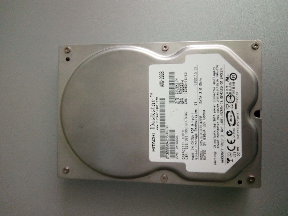 Жесткий диск 3.5 Hitachi 160Gb HDS721616PLA380