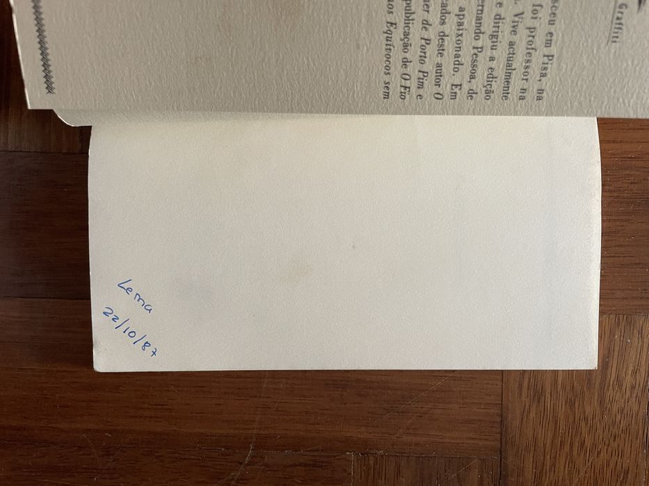 Livro: Nocturno Indiano de Antonio Tabucchi