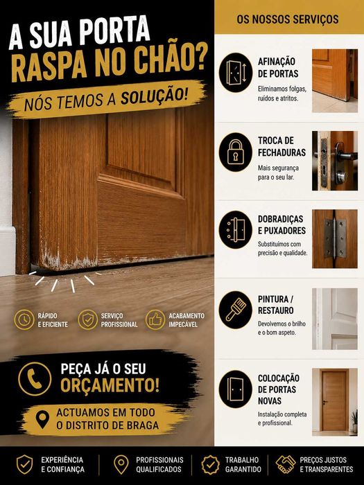 Instalação e Reparação de Portas | Carpinteiro
