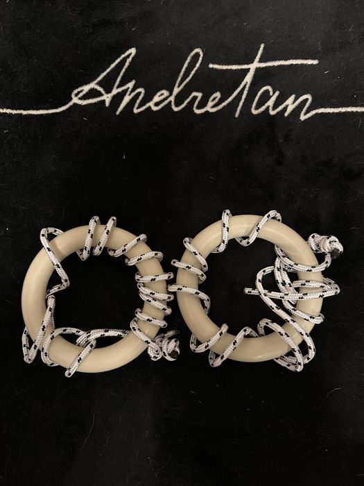 Детский навесной набор ЭКО (кольца, канат и лесенка)