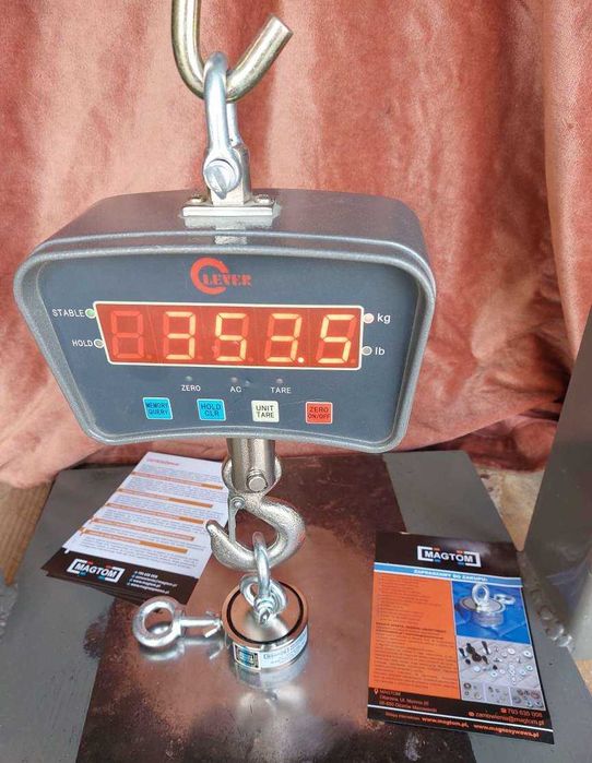 Magnes neodymowy do poszukiwań zestaw z liną 350kgx2 magnes F200 Power