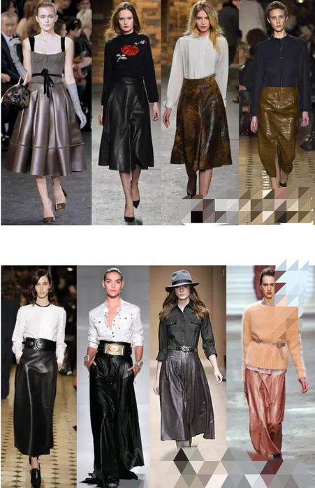 Писк моды, кожаная юбка, трендовая, фирменная, дизайнерская,разм. S-M