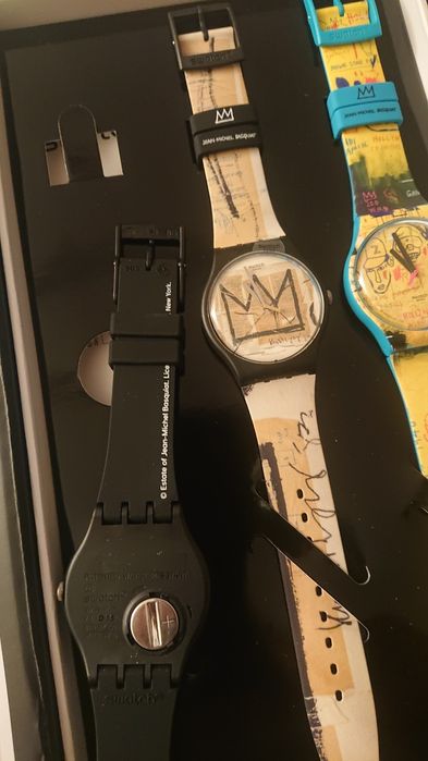 SWATCH 3 Relógios Jean-Michel Basquiat - Caixa Especial Limitada