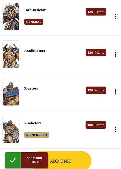 Stormcasts Eternals - zestaw pomalowanych modeli (Annihilators, Praetors, Vindictors, Lord-Relictor)