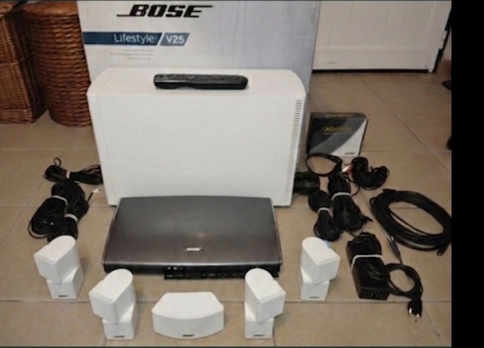Sistema BOSE Completo V35 "NOVO" Topo de Gama Preto/Branco