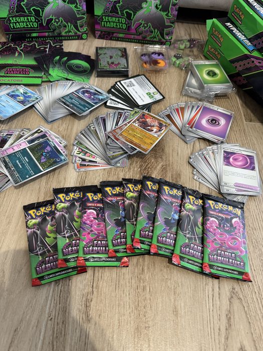 Zestaw kart kolekcjonerskich pokemon ok300 szt
