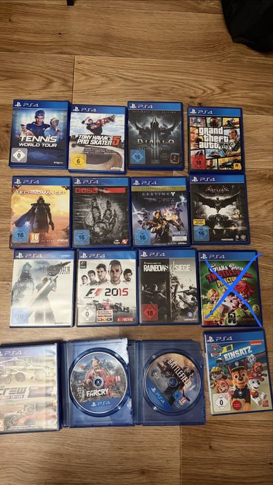 Продам диски  лотом  ps4 gta 5, diablo, farcry