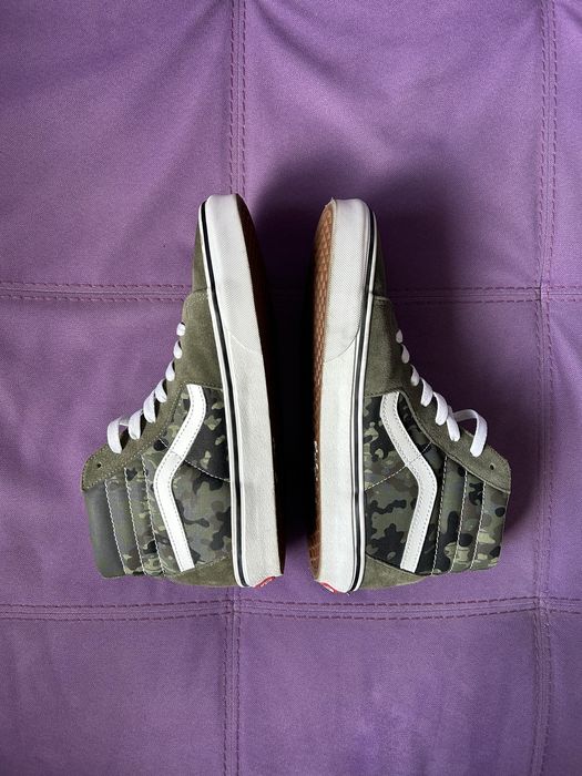 VANS SK8-HI HIGH TOP SHOES - RAIN CAMO GREEN/MULTI - 42 розмір