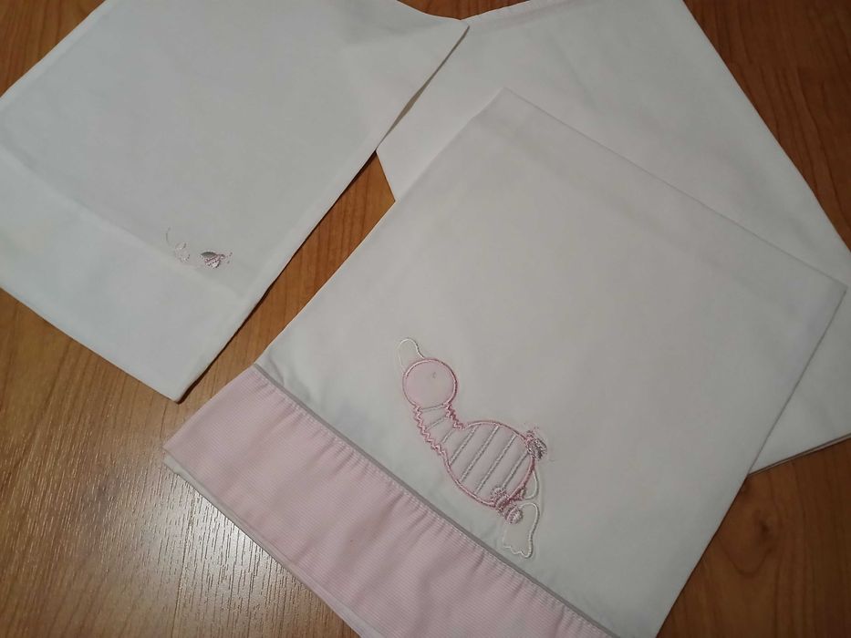 Conjunto lençóis para cama de bebé