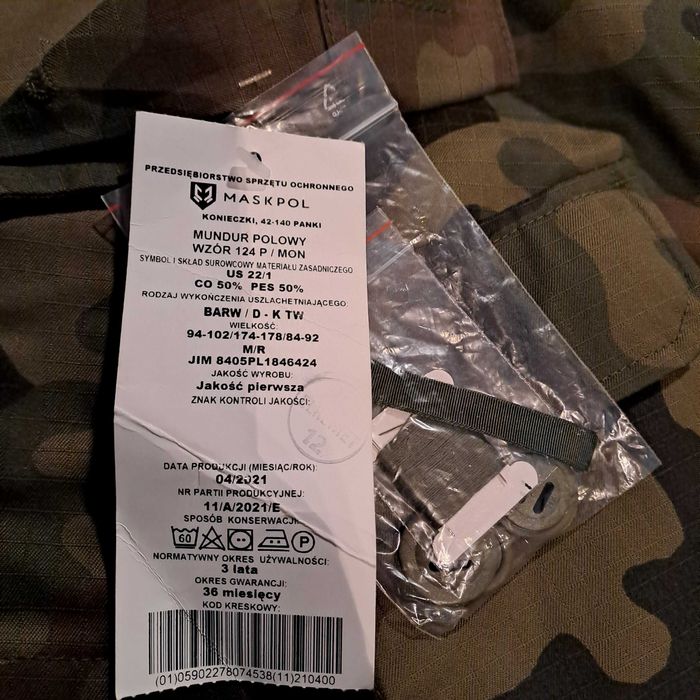 Mundur polowy wzór 124p/mon - Nowy