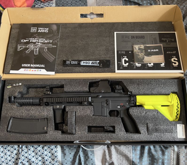 Airsoft Specna Arms EDGE H20 – Full Metal – Como Nova (com extras)
