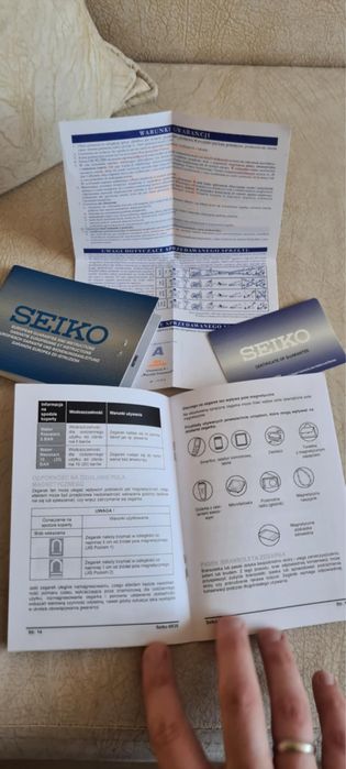 Zegarek Seiko - zmienny pasek