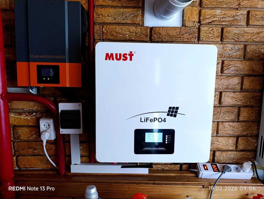 Комплект живлення:Must LP1600-24100 24В 100Аг,  PowMr POW-HVM3.2H