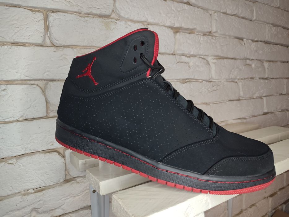 Nike Air Jordan 1Flight 5 Black/Gym Red кросівки чоловічі 27см
