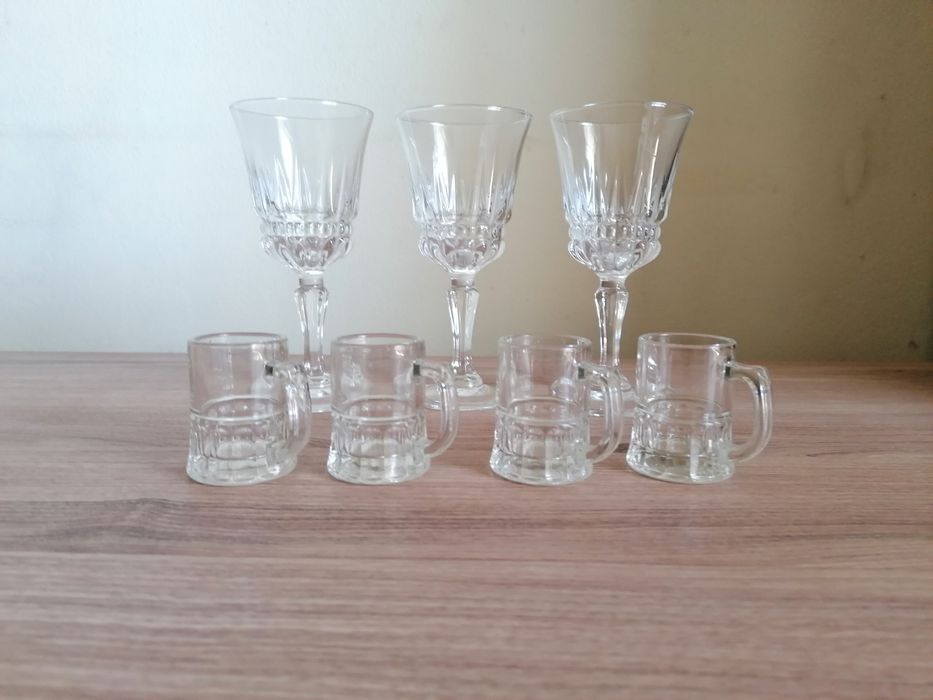 Conjunto de copos em vidro
