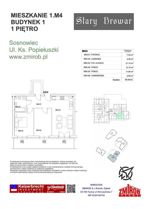 Mieszkanie z dużym balkonem | Stary Browar