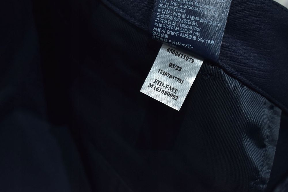 Tommy Hilfiger Granatowe Eleganckie Spodnie Damskie 34