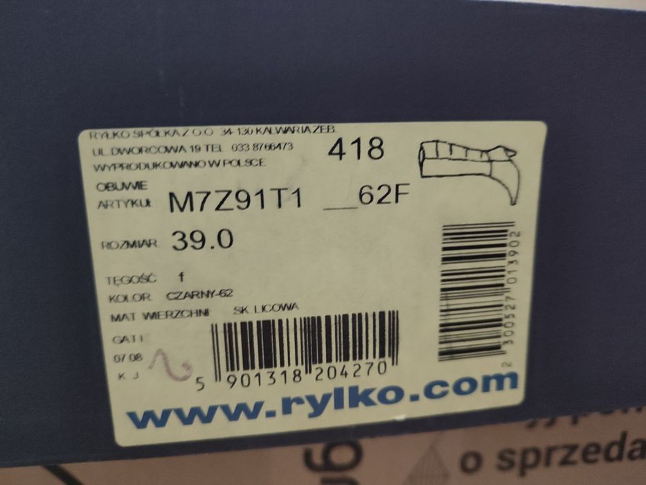 Kozaki Ryłko rozm 39