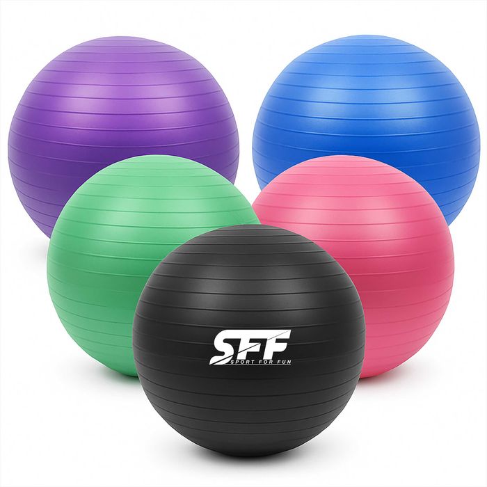 Piłka gimnastyczna do ćwiczeń fitness +pompka 85cm