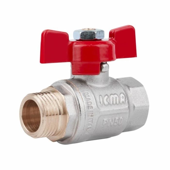 Кран кульовий 1/2" ЗВ PN50 ICMA (Made in Italy)