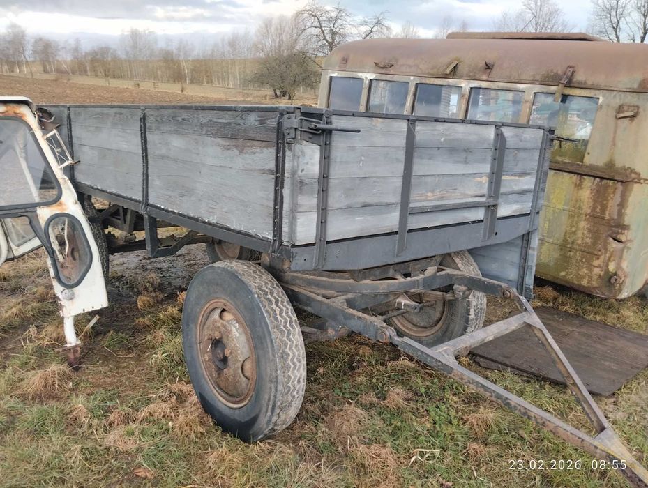 Przyczepa rolnicza D40 po remoncie.