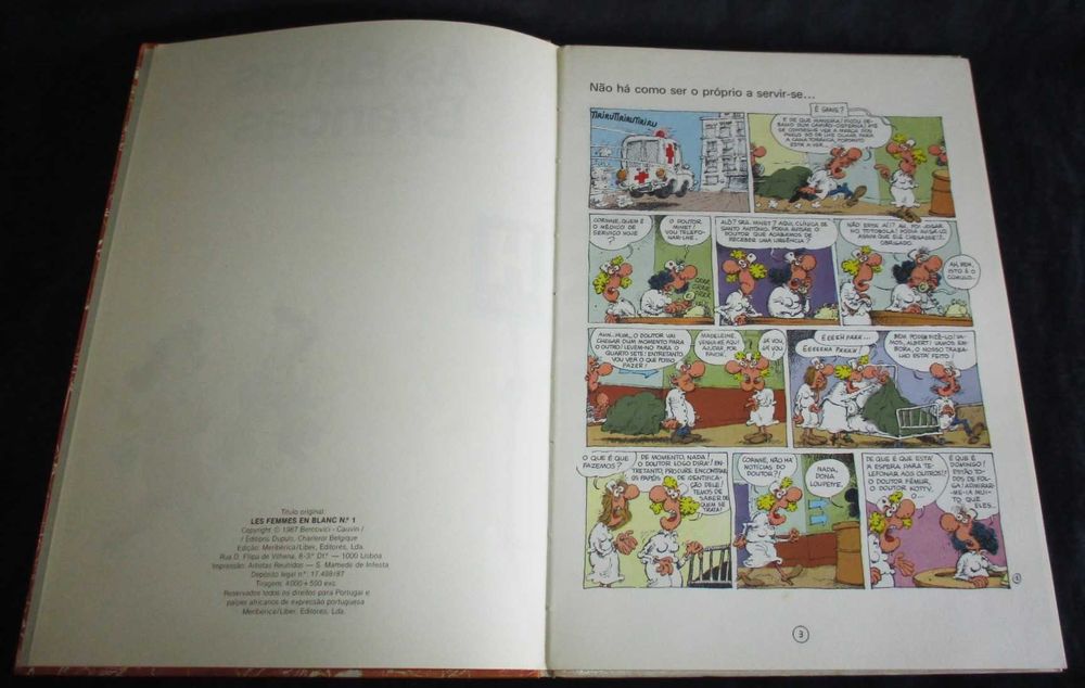 Livro BD As Batas Brancas 1 Meribérica Liber