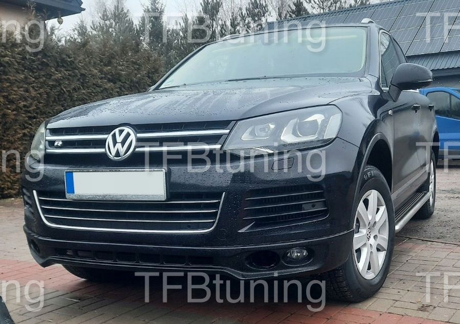 spoiler dokładka zderzaka przód touareg 7p 2010-2014 ver2 tfb tuning